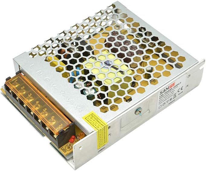 12volt Power Supply 100watt 8A LED Driver 110V 220V AC to DC 12V Lighting Transformer CE RoHS for Indoor LEDs Strips (SANPU CPS100-W1V12)
