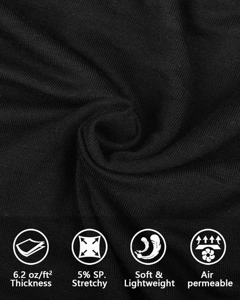 fuinloth Women’s Basic Long Sleeve T Shirts, Crewneck Slim Fit Spandex Tops, Plain Layer Underscrub Tees: Clothing