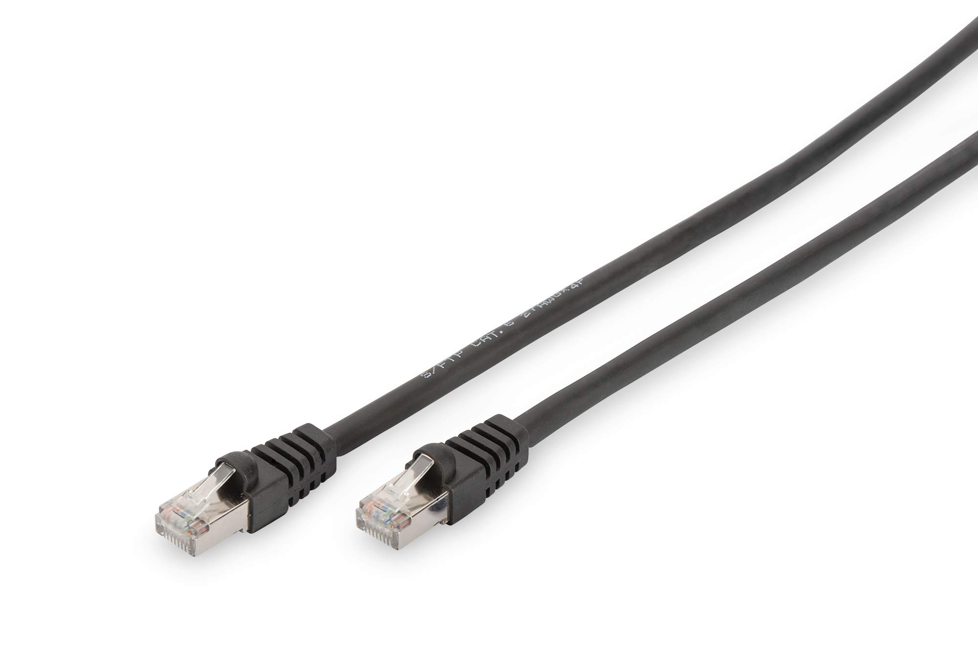 DIGITUS Cat 6 S-FTP connection cable, 1m, AWG 27/7, LSZH, black