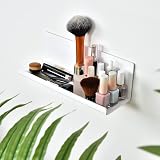 Toski 2Pcs Floating Wall Shelves White Self Adhesive 30 cm No Drill Acrylic view 4
