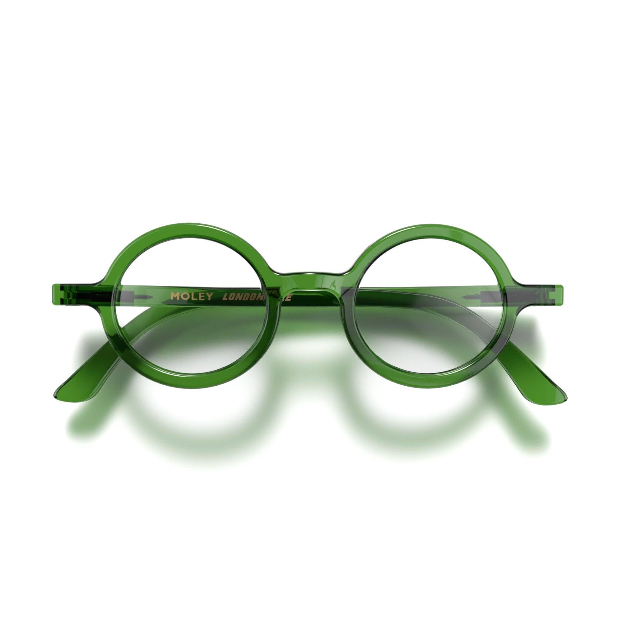 LONDON MOLE® Moley reading glasses | Cool round shaped readers | Men’s Women’s Unisex | Spring hinges