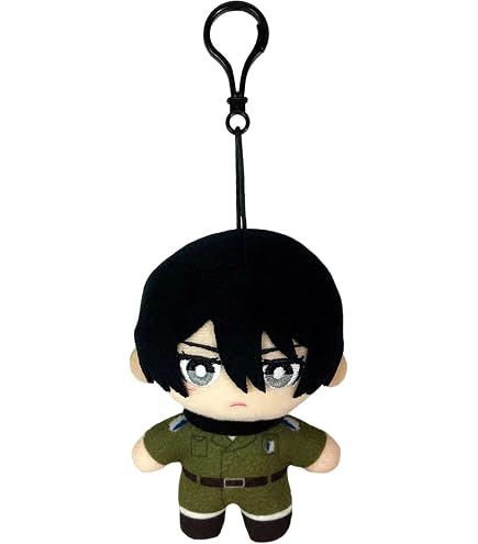 Attack on Titan Eren Jaeger Levi Ackerman Mikasa 20cm Peluche Muñeca Attack on Titan Eren Jaeger Levi Ackerman Mikasa 20cm Peluche Muñeca