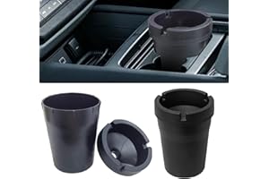 2PACK Smokeless Ashtray Butt Bucket Black Portable Self-Extinguishing Cup for Car Cup Holder