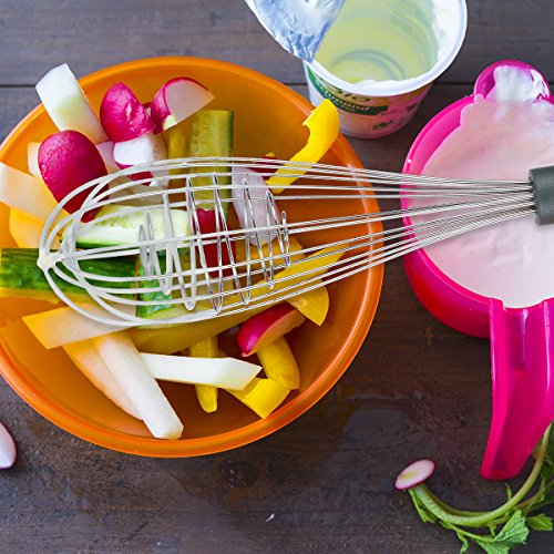 Vasdoo Silicone Kitchen Utensil Set,8 Pieces Cooking Utensil Set, Nonstick Kitchen Tools and Gadgets with Stainless steel Handle