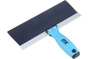 Ox Tools OX-P530410 Blue Steel Taping Knife 10" Blade, Aluminum, Riveted blade & handle for Drywall, Plaster, Sheetrock