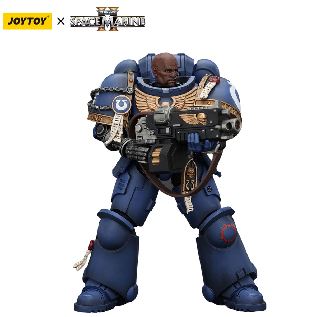 HiPlay JOYTOY Warhammer 40K Space Marines 2 - Uitramarines Brother Chairon JT00072, Game Special Limited Edition, 1/18 Scale Collectible Action Figure