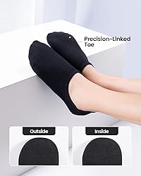IDEGG Women and Men No Show Socks Low Cut Anti-slid
