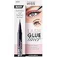 KISS Black Lash GLUEliner, 2-in-1 Felt-Tip Eyelash Adhesive and Eyeliner, Matte Finish, Foolproof Application, Easy Touch-Up,
