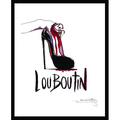 Fairchild Paris Framed Limited Edition Christian Louboutin Poster Hand Numbered, 18x24 inches
