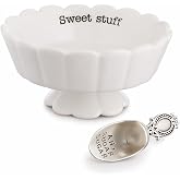Mud Pie Candy Dish Set Sweet Stuff, Candy Bowl | Small Candy Dish With Novelty Spoon