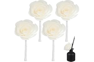 Alasum 4pcs Cotton Rope Flower Reed Diffuser Sticks Essential Oil Aroma Diffuser Replacement for Home