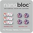 Eyebloc Nanobloc Universal Webcam Covers - Privacy Protection Accessory, No Residue Application - Dots and Bars, 7 Pieces - Floral