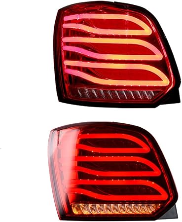 Amazon 新しいled灯台アセンブリfor Polo 13 17 Ledバックライトブレーキバックライトバックリアライトランプdrl車 のテールライト For フォルクスワーゲン ポロ 1年間の保証 1ペア ブレーキ テールランプ 車 バイク
