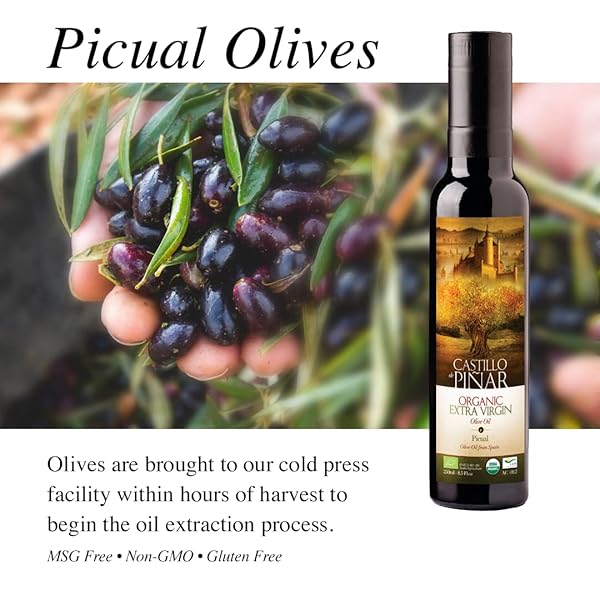 CASTILLO DE PINAR FIRST COLD PRESSED ORG EXTRA VIRGIN OLIVE OIL PICUAL SINGLE-VARIETY 500ML