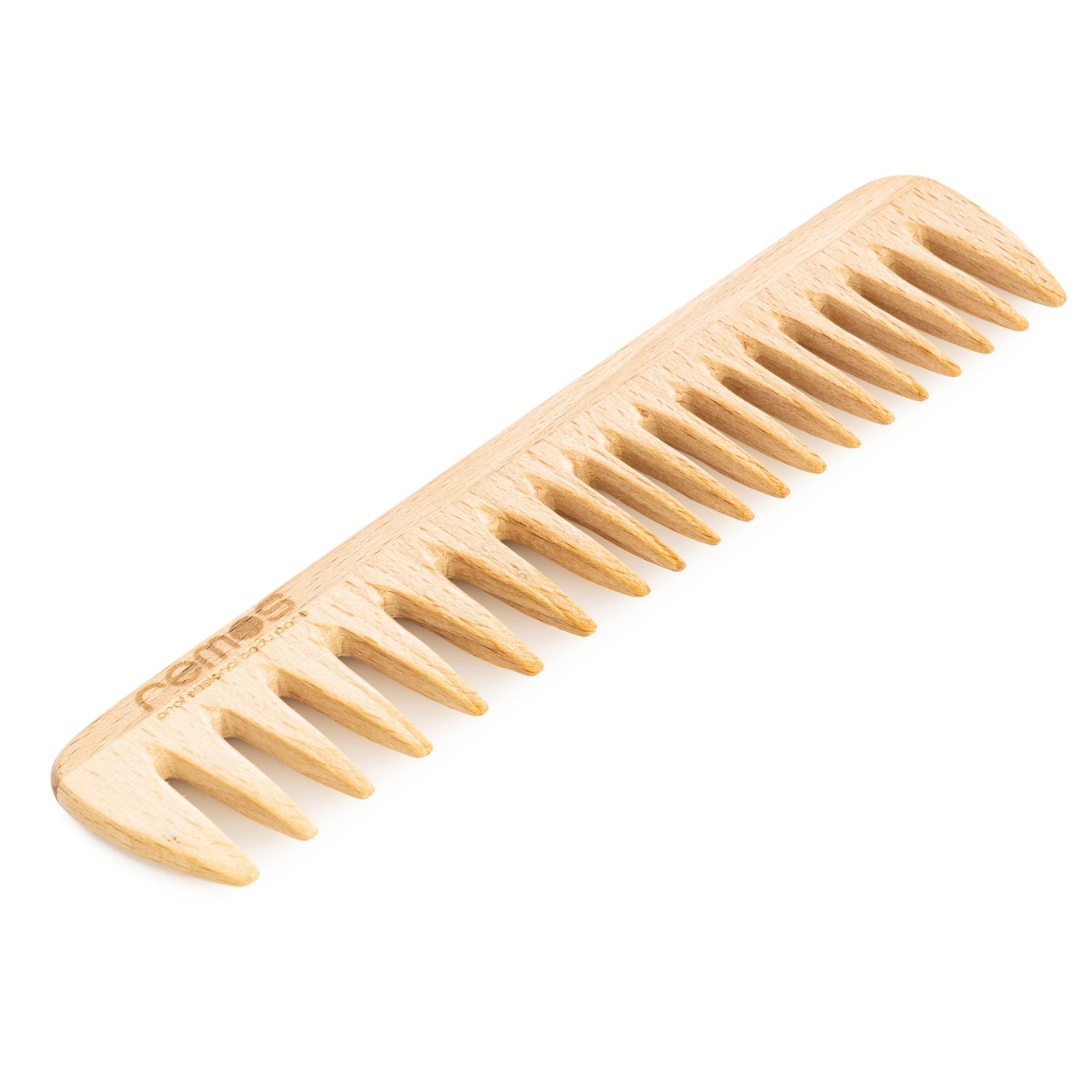 REMOS Wooden comb made of local beech wood antistatic - coarse/medium teeth 19cm