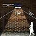 VOLADOR 2 Packs 50 LED Solar Lights, Outdoor Wireless Security Lights, Motion Activated Solar Light, Wall Mount Solar Light for Garden Patio Deck Yard Path Driveway(Black)