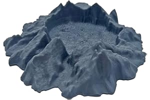 JCRBILW Miniature Craters, Miniature Buildings, Terrain Model for Hobby Enthusiasts