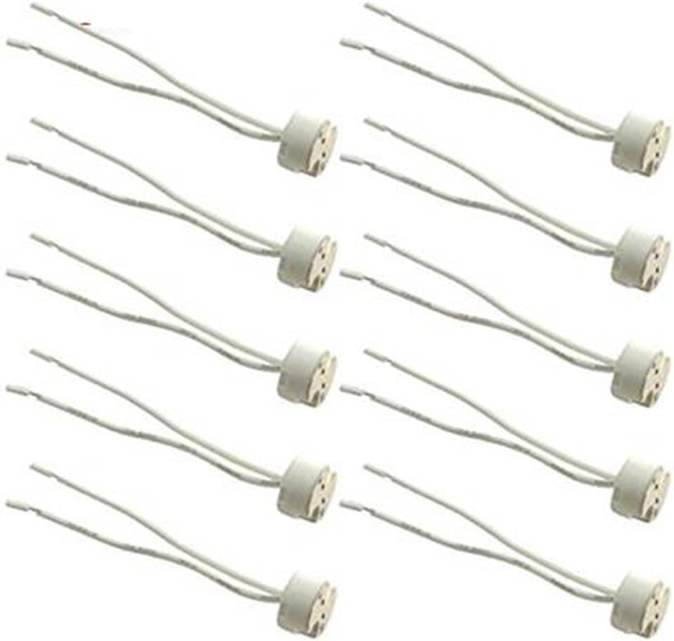 Smartlive 10 pcs pack G8 wire connector socket LED light bulb Ceramic wire connector base socket adapter Retrofit Hot Halogen bulb