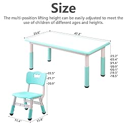 monleelnom Children's Table and Chair Set Suitable