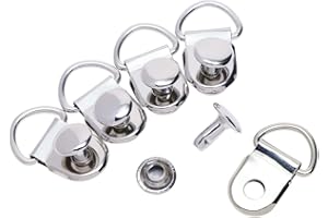 ONLYKXY 50 Pieces Shoe Boot Lace Hooks Buckle Rivets Loop Ring with Rivets, Shoe Boot Buckle