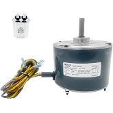 5KCP39EGS070S 1/4HP AC Condenser Fan Motor Replaces Carrier HC39GE237, 236 | Bryant Payne HC39GE234A 5KCP39EGY823S Genteq #GE3905 AC Motors, 1100RPM 208-230V 48Frame with Capacitor OEM Upgraded LEUNGOO