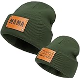 Parent-Child Beanie Hat,Mother & Baby Daughter/Son Winter Warm Knit Hat,Kids Soft Beanie Cap