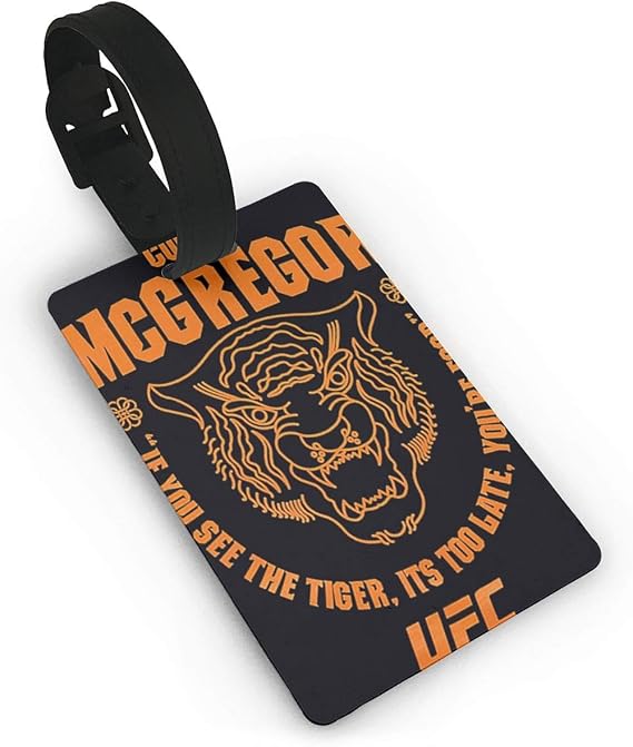 Amazon Co Jp バッグ スーツケース トラベルアクセサリ バッグ用ネームタグ コナーマクレガーconor Mcgregor Ufc 2 Tiger マイクロファイバー マイクロファイバーpu合成皮革 曲げることができ 防水性があり 傷を恐れません 服 ファッション小物
