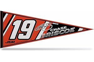 Rico Industries NASCAR Racing Chase Briscoe Number and Signature Design 12" x 30" Felt Wall Décor Pennant - Great for Home/Be