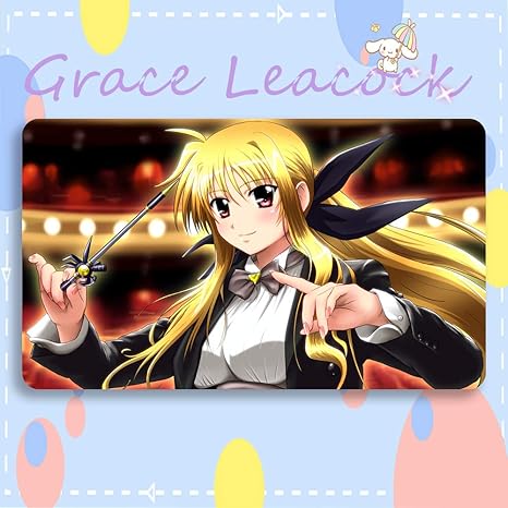 Amazon Graceleacock カードゲームプレイマット 遊戯王 プレイマット 魔法少女リリカルなのは フェイト テスタロッサ Tcg万能 収納ケース付き アニメ 萌え カード枠なし 60cm 35cm 0 4cm トレカ 通販