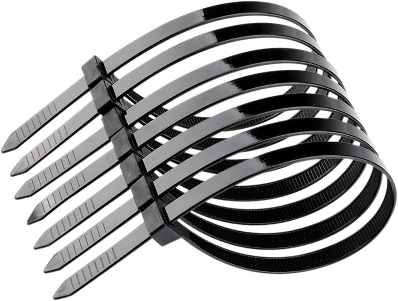 KafTon Cable Ties 300mm x 4.8mm Black 100 Pack Strong Nylon Plastic Zip Ties - Image 3