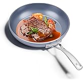 swiflon KFCC 8" Ceramic Nonstick Frying Pan, Single Skillet, PFAS-Free, Multi-Layer Aluminum Core, Oven Safe, Dishwasher Safe,Healthy Cooking Skillet for Eggs and Omelets