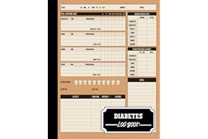 Diabetes Log Book: Track Blood Sugar, Blood Pressure, Food & Activity for Type 2 & 1 Diabetics