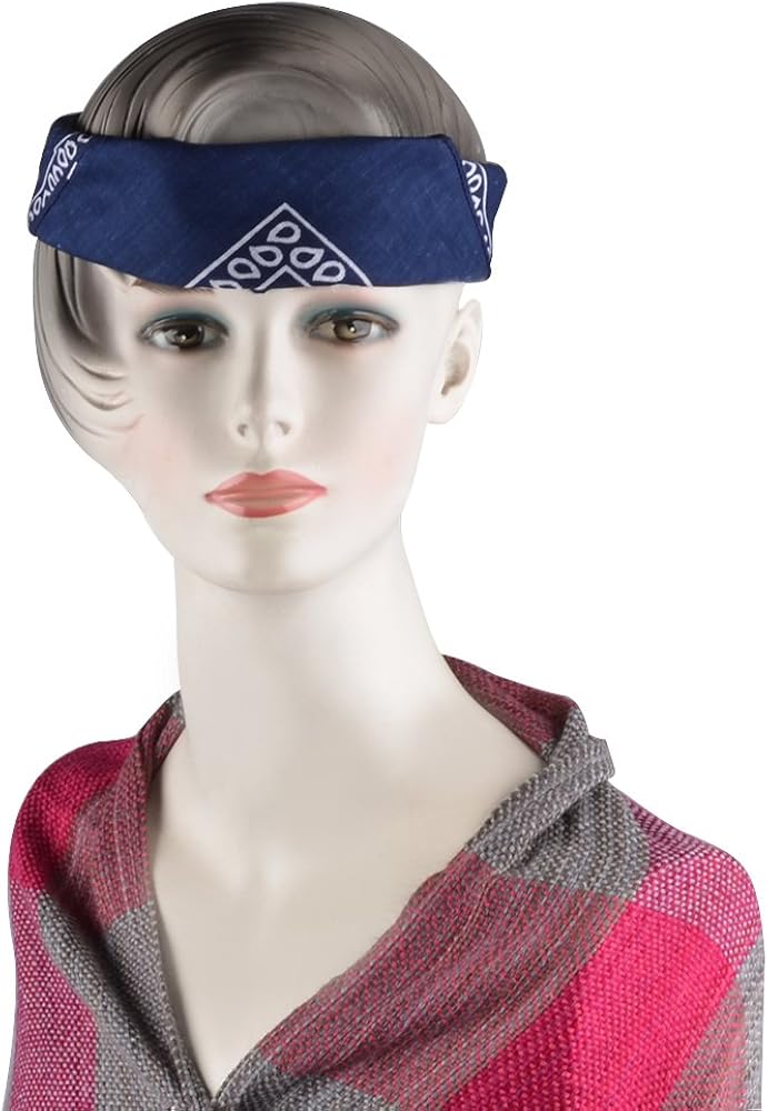 Alotpower 28 Pack Bandanas 100% Cotton Cowboy Bandanas Headband,22x22 Inch: Clothing