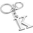 LAXPICOL Gold Letter A-Z Keychain for Women Bag Charms Purse Charms For Handbags Metal Alphabet Initial Letter Keychain