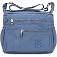 MINTEGRA Crossbody Bag for Women Nylon Waterproof Shoulder Purse Messenger Bag Lightweight Pocketbooks