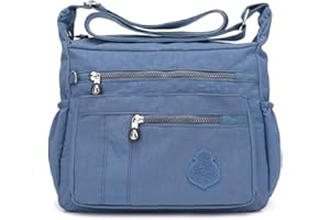 MINTEGRA Crossbody Bag for Women Nylon Waterproof Shoulder Purse Messenger Bag Lightweight Pocketbooks