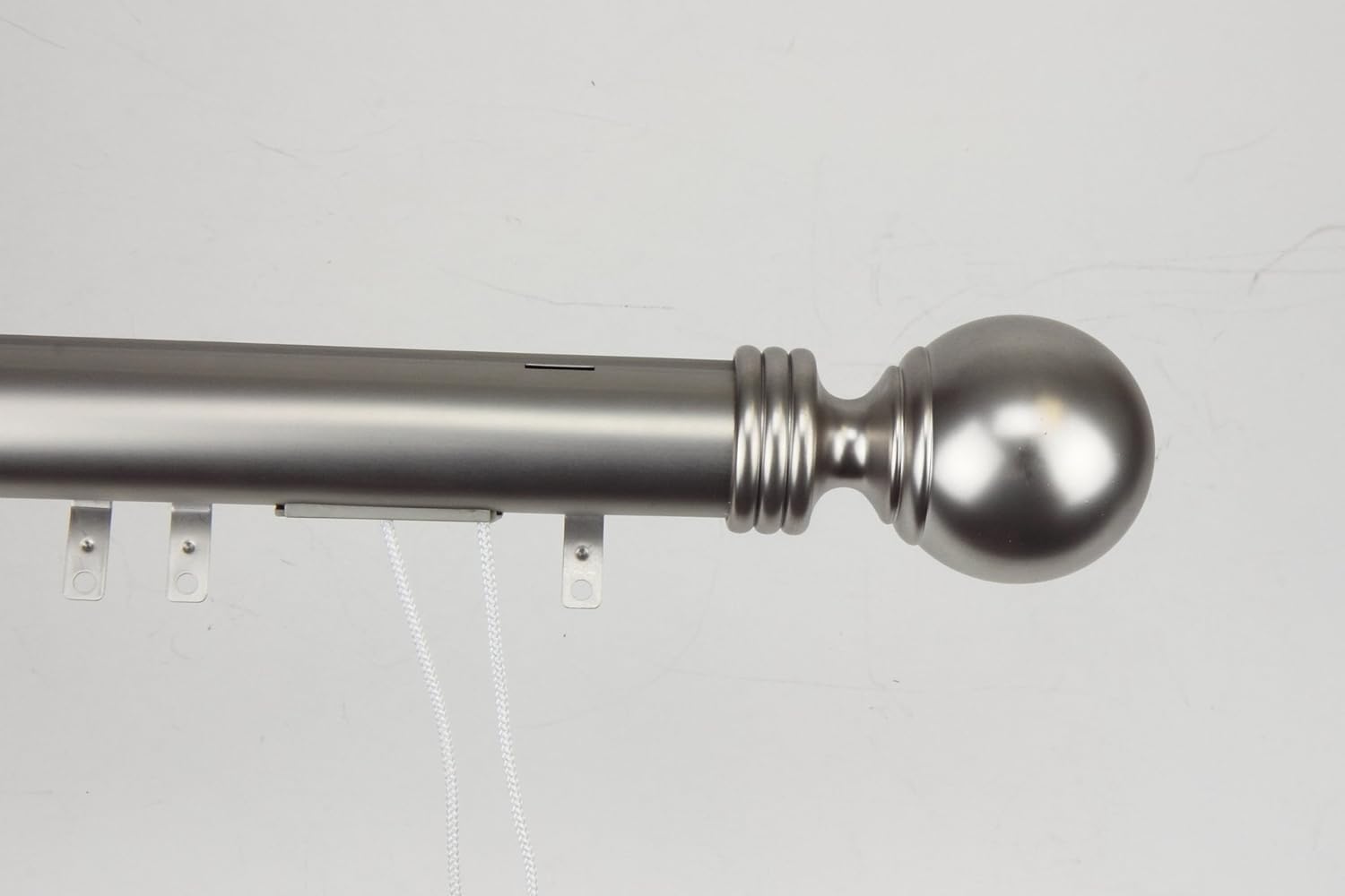 Decorative Traverse Curtain Rod w/Sliders Ball Finial 84