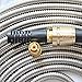 Quality Source Products 50' Metal Garden Hose by QSP, Stainless Steel with Brass Sprayer
