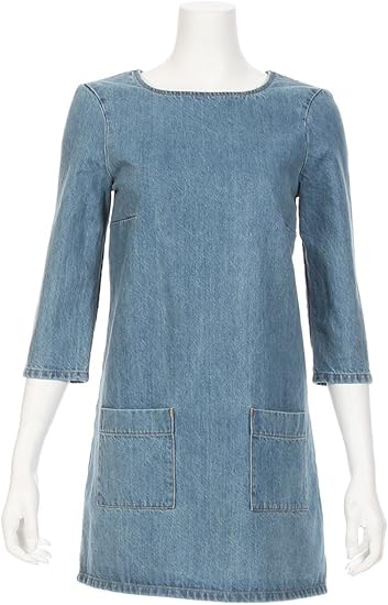 Amazon ロンハーマン Ron Herman Ron Herman Denim ジップアップ バック デニム ドレス Light Blue サイズl レディース c370 並行輸入品 ワンピース チュニック 通販