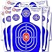 105-PACK Shooting Targets, High-Contrasting Blue & Red Colors Make it Easy to See Your Shots Land, Heavy-Duty Silhouette Paper Sheets - 150 Free Repair Stickers, Close to Wholesale Prices.