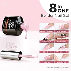 modelones Builder Nail Gel, 8-in-One Nude Pink
