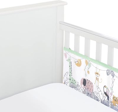 BreathableBaby Classic 3mm Mesh Cot Liner 120x60 or 140x70 Rainforest