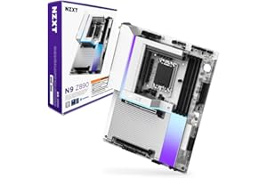 NZXT N9 Z890 - Intel ATX Gaming Wi-Fi 7 Motherboard with Full Cover & RGB - White
