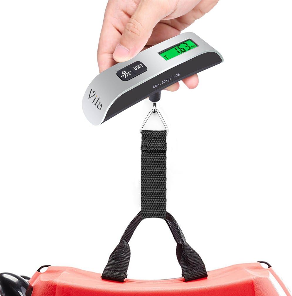 suitcase with weight indicator