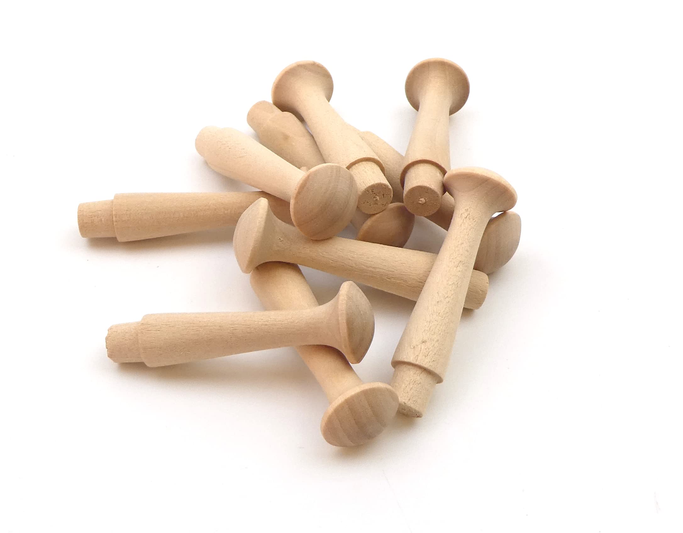 Oakcrafts - Birch Shaker Pegs 2.5" / 63.5mm (Pack of 10)
