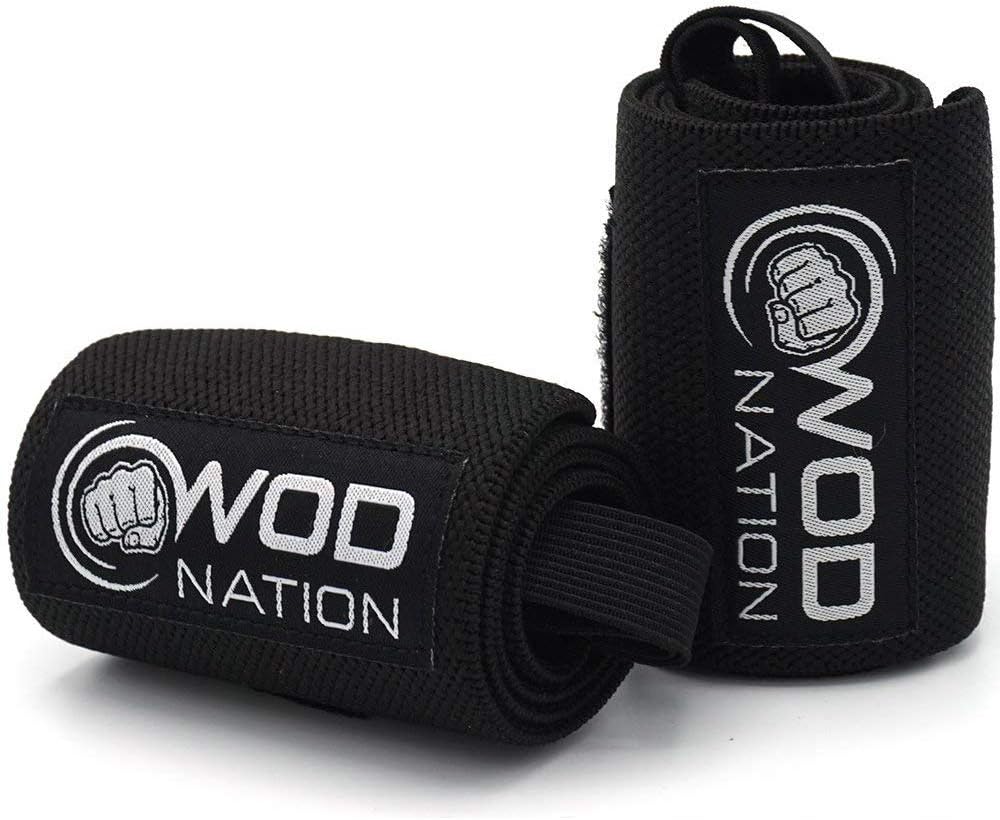 WOD Nation Wrist Wraps Weightlifting for Men & Women - Weight Lifting Wrist Wrap Set of 2 (12" or 18") + Includes Carrying Bag : Sports & Outdoors