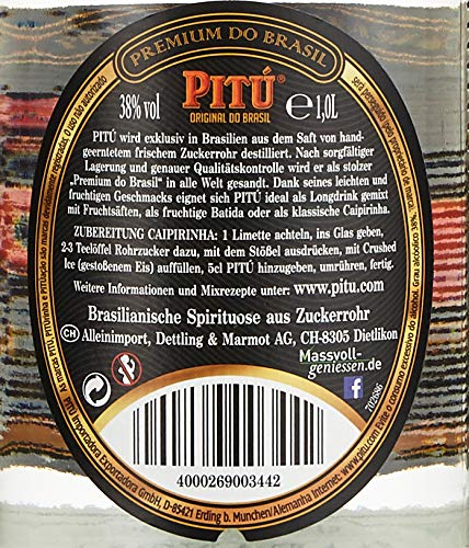 Pitu Premium do Brasil Cachaça (1 x 1 l) – Bild 5