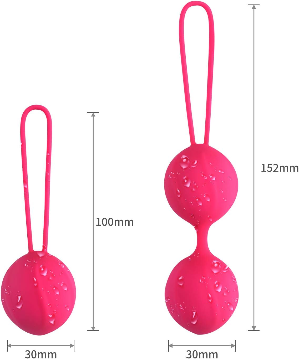 Kegel Balls Exercise Weight for Women Lady Bladder Control Pelvic Floor Exercise Tightening, Silicone Ben Wa Balls Pelvic Weights Training Sets for Beginners Advanced Tightening Luvsex: Health & Personal Care
