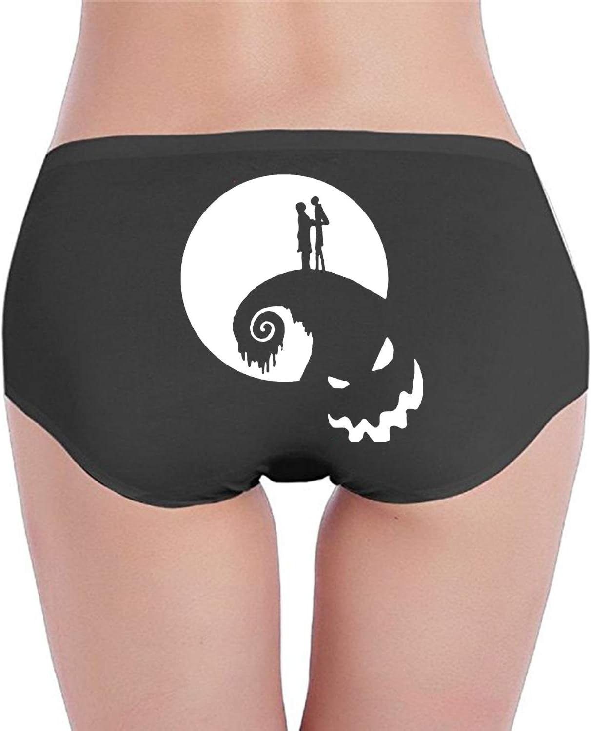 Super Soft Stretchy Briefs, Hipster Fun Print Women's Underwear Rabbit Ugly Christmas