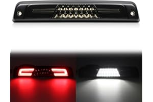 SHINEFIT LED 3rd Brake Light Replacement for Ram 1500 1994-1997 & 1999-2001 / Ram 2500 3500 1994-1997 & 1999-2002, Smoked Lens High Mount Stop Third Brake Light Cargo Lamp for Ram